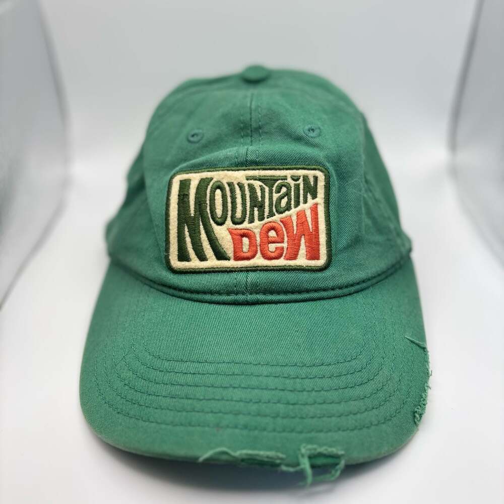Vintage Mountain Dew 2009 Distressed Patch Baseball Cap